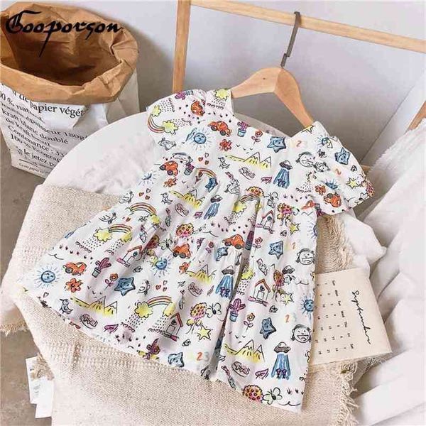 gooporson vestidos summer little girls clothes cartoon printed short sleeve princess dress fashion bow backless kids costume 210715, Red;yellow
gooporson vestidos summer little girls clothes cartoon printed short sleeve princess dress fashion bow backless kids costume 210715, Red;yellow
