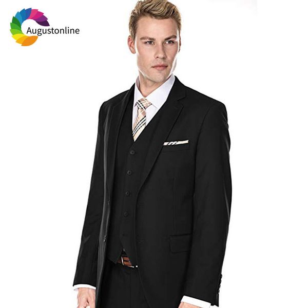 men's suits & blazers custom made black men for business groom tuxedos man blazer terno masculino costume homme 3 pieces jack, White;black
men's suits & blazers custom made black men for business groom tuxedos man blazer terno masculino costume homme 3 pieces jack, White;black