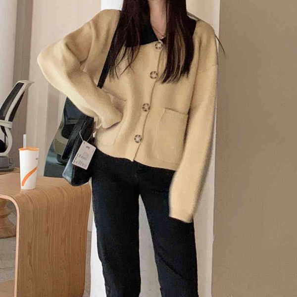 autumn and winter korean style french turn down collar knittd cardigans womens vintage sweaters cardigans womens (c9889) 210423, White;black
autumn and winter korean style french turn down collar knittd cardigans womens vintage sweaters cardigans womens (c9889) 210423, White;black