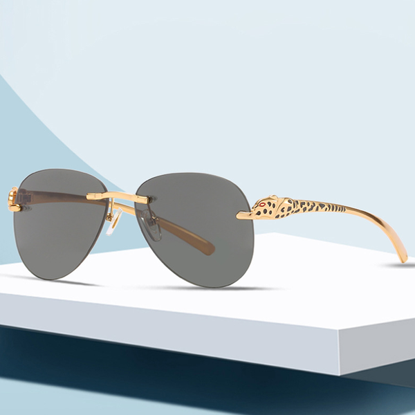 sunglasses 2021 fashion trend leopard head rimless men and women pilot glasses uv400 tyj-39, White;black
sunglasses 2021 fashion trend leopard head rimless men and women pilot glasses uv400 tyj-39, White;black