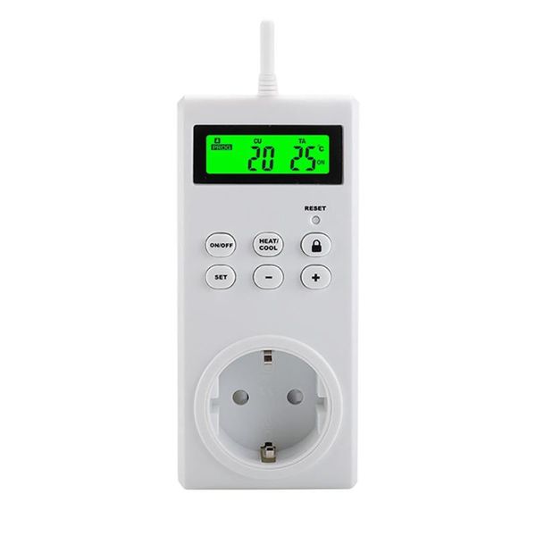 smart home control wireless programmable wifi electric heat thermostat eu plug cooling socket backlight lcd display temperature controller
smart home control wireless programmable wifi electric heat thermostat eu plug cooling socket backlight lcd display temperature controller