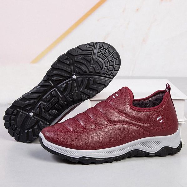 boots winter women's pu leather waterproof female snow warm plus velvet slip-on mom cotton shoes casual ladies sneakers, Black
boots winter women's pu leather waterproof female snow warm plus velvet slip-on mom cotton shoes casual ladies sneakers, Black
