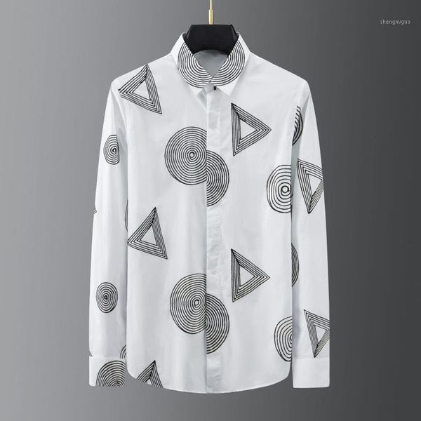 men's dress shirts geometry irregular embroidery business formal long sleeve shirt slim streetwear flower men autumn, White;black
men's dress shirts geometry irregular embroidery business formal long sleeve shirt slim streetwear flower men autumn, White;black