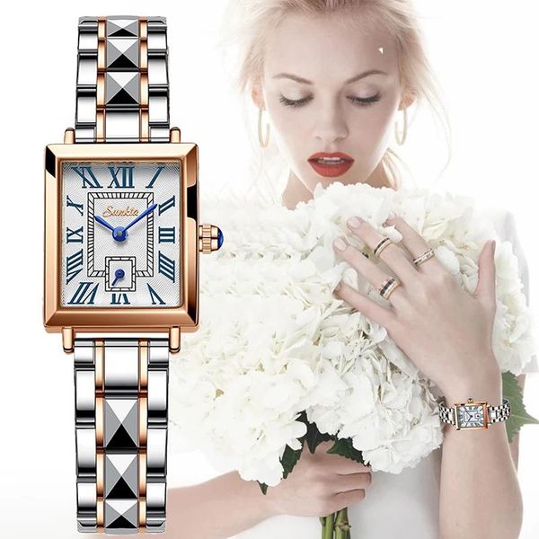 wristwatches sunkta waterproof quartz bracelet watch for women square ladies rose gold watches relogio feminino, Slivery;brown
wristwatches sunkta waterproof quartz bracelet watch for women square ladies rose gold watches relogio feminino, Slivery;brown