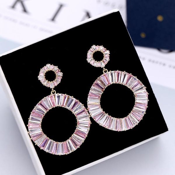 ring pink earrings women fashion versatile simple s925 needle stud, Golden;silver
ring pink earrings women fashion versatile simple s925 needle stud, Golden;silver