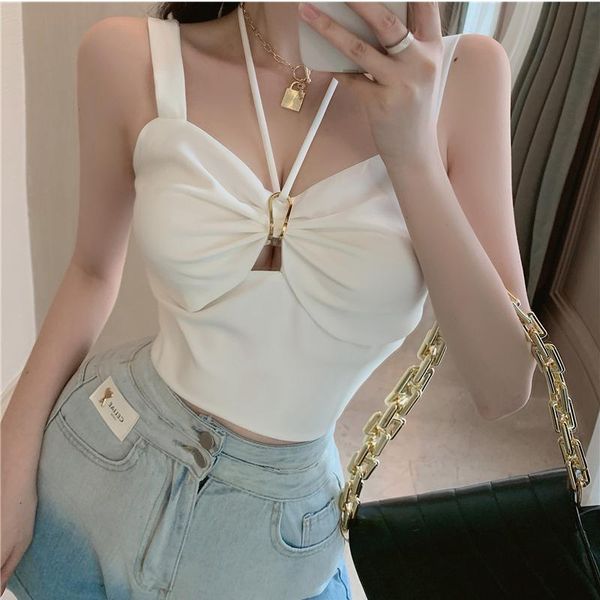 women's tanks & camis summer halter neck solid color y2k crop hollow out backless bandage off shoulder sleeveless women casual tank, White
women's tanks & camis summer halter neck solid color y2k crop hollow out backless bandage off shoulder sleeveless women casual tank, White