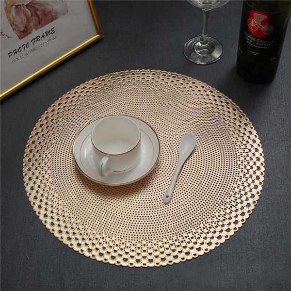 mats & pads hollow round pvc placemat table heat-resistant wipeable waterproof anti-slip pad placemats
mats & pads hollow round pvc placemat table heat-resistant wipeable waterproof anti-slip pad placemats