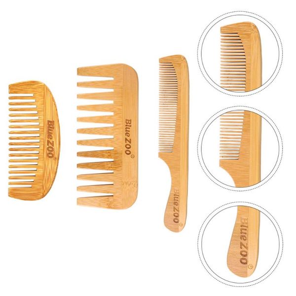 hair brushes 3 pcs bamboo combs multi-purpose hairdressing wide and fine tooth, Silver
hair brushes 3 pcs bamboo combs multi-purpose hairdressing wide and fine tooth, Silver