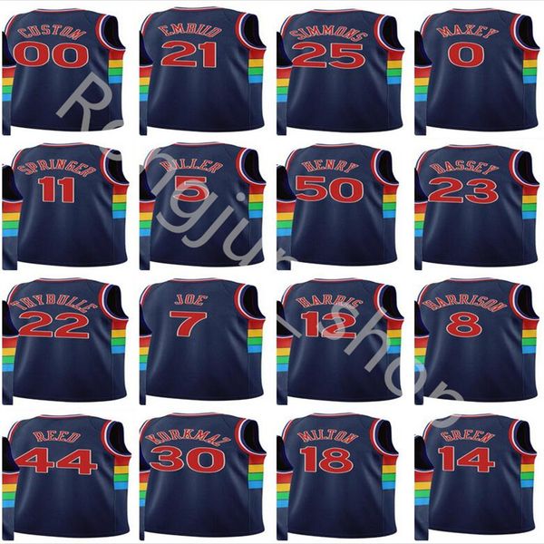 2021-22 75th diamond anniversary jerseys basketball city tobias harris joel embiid ben simmons matisse thybulle charles bassey jaden springe, Black;red
2021-22 75th diamond anniversary jerseys basketball city tobias harris joel embiid ben simmons matisse thybulle charles bassey jaden springe, Black;red