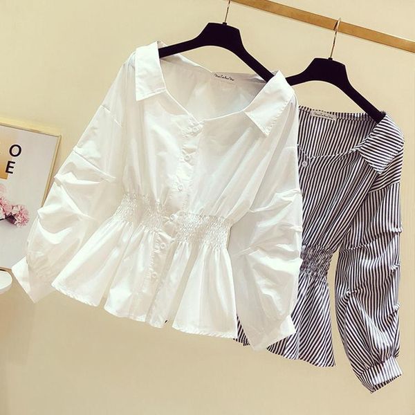 women shirts and blouses feminine white victorian blouse long sleeve black stripe turn-down collar ol style lady loose women's &
women shirts and blouses feminine white victorian blouse long sleeve black stripe turn-down collar ol style lady loose women's &