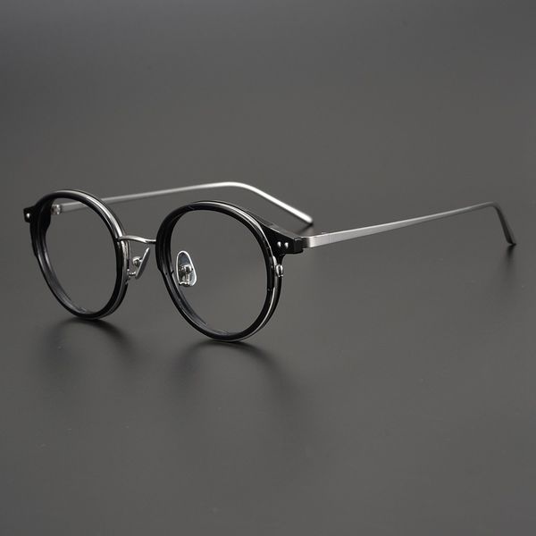 designer sunglasses handmade artistic spectacle men's thickened plate glasses women's round frame wide face titanium, White;black
designer sunglasses handmade artistic spectacle men's thickened plate glasses women's round frame wide face titanium, White;black