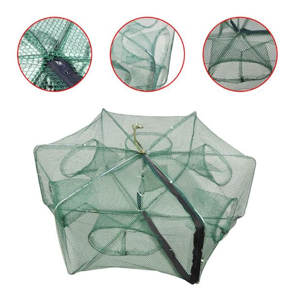 strengthened 6-12 holes automatic fishing net shrimp cage nylon foldable crab fish trap cast folding network accessories
strengthened 6-12 holes automatic fishing net shrimp cage nylon foldable crab fish trap cast folding network accessories