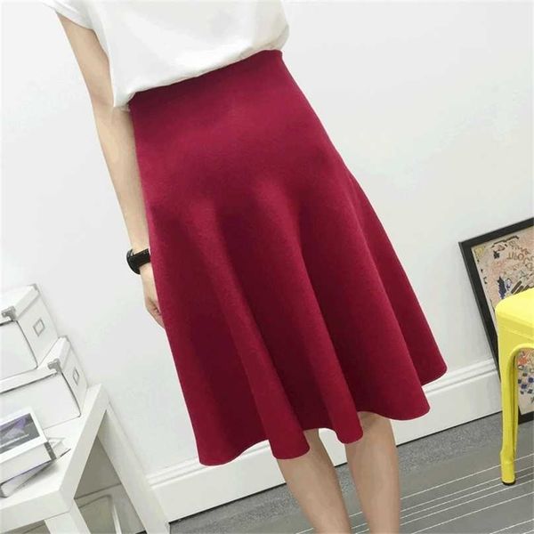 autumn winter knitted skirt women midi high waist a line knit skirts s seamles pleated jupe saia quality 211119, Black
autumn winter knitted skirt women midi high waist a line knit skirts s seamles pleated jupe saia quality 211119, Black