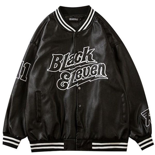 men's jackets men leather jacket streetwear letter embroidery hip hop baseball harajuku college outwear fashion casual varsity coat, Black;brown
men's jackets men leather jacket streetwear letter embroidery hip hop baseball harajuku college outwear fashion casual varsity coat, Black;brown