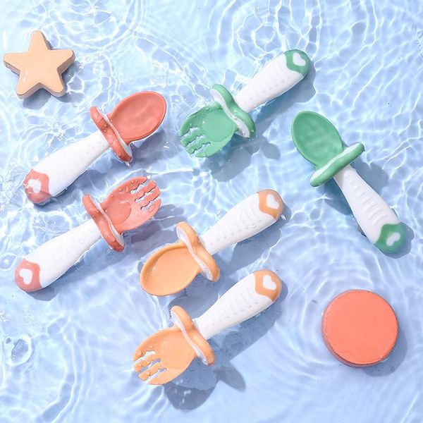 cups, dishes & utensils silicone non-slip baby training tableware cutlery short fork spoon solid self feeding for kids children storage
cups, dishes & utensils silicone non-slip baby training tableware cutlery short fork spoon solid self feeding for kids children storage