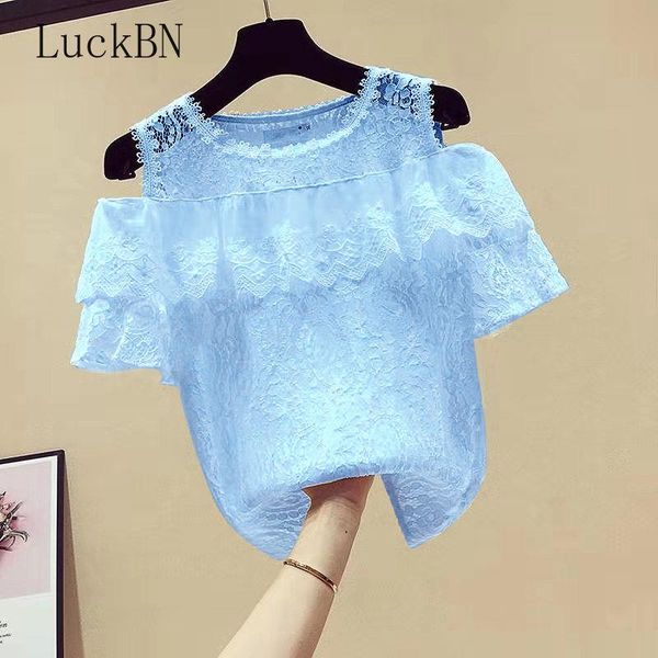 women's blouses & shirts 2021 summer women fashion elegant lace floral hollow out female casual solid color off shoulder blouse, White
women's blouses & shirts 2021 summer women fashion elegant lace floral hollow out female casual solid color off shoulder blouse, White