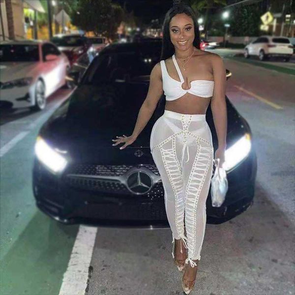 women's pants & capris women one shoulder bandage crop see through bulifter skinny pencil trousers leggings lace up straps suit, Black;white
women's pants & capris women one shoulder bandage crop see through bulifter skinny pencil trousers leggings lace up straps suit, Black;white