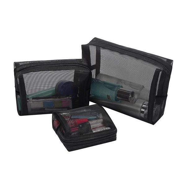 black mesh makeup bag see through zipper pouch travel cosmetic and toiletries organizer bags pack of 3(s,m,l) & cases
black mesh makeup bag see through zipper pouch travel cosmetic and toiletries organizer bags pack of 3(s,m,l) & cases