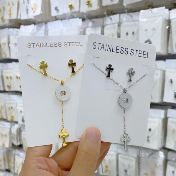 earrings & necklace silver gold color and set jewelry women wedding fashion cross natural shell pendant christmas gift
earrings & necklace silver gold color and set jewelry women wedding fashion cross natural shell pendant christmas gift