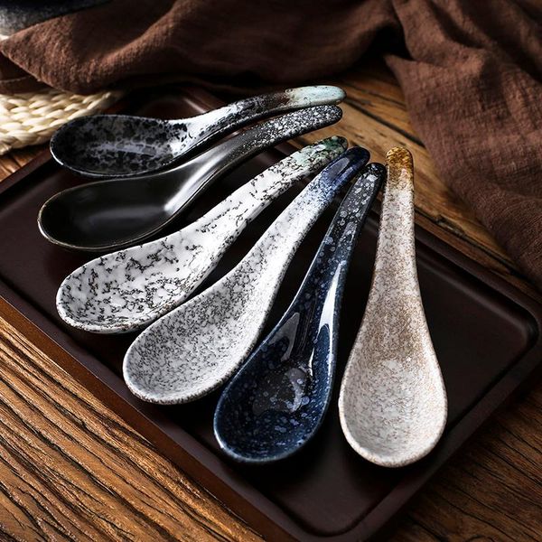 spoons 2pcs/pack soup spoon household ceramic rice japanese tableware restaurant cooking supplies
spoons 2pcs/pack soup spoon household ceramic rice japanese tableware restaurant cooking supplies