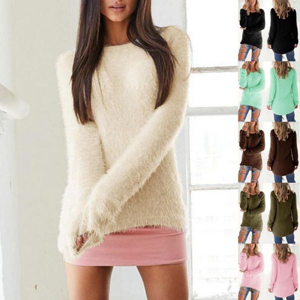 women's sweaters sweater solid color fluffy irregular hem knitted pullover for autumn winter soft long sleeve casual loose jumper blous, White;black
women's sweaters sweater solid color fluffy irregular hem knitted pullover for autumn winter soft long sleeve casual loose jumper blous, White;black