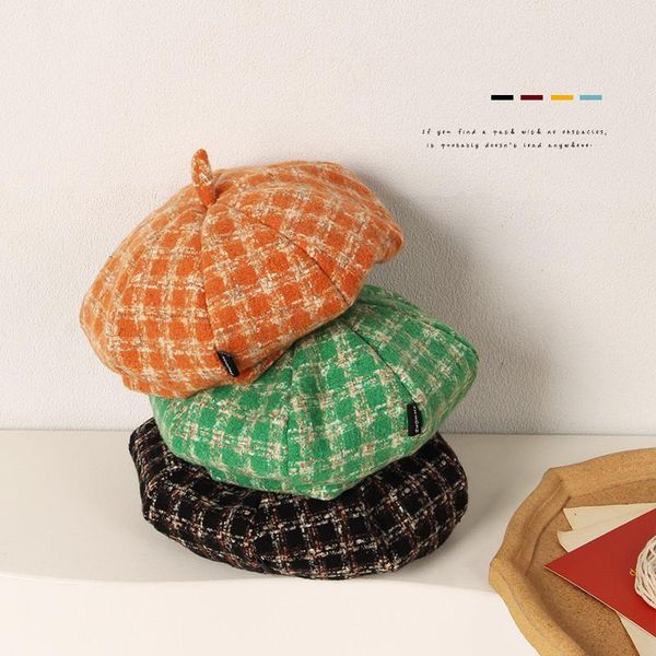 caps & hats fashion 2022 children kids girls beret spring autumn cute retro plaid printing octagonal beanie cap for toddler, Yellow
caps & hats fashion 2022 children kids girls beret spring autumn cute retro plaid printing octagonal beanie cap for toddler, Yellow