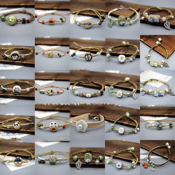 charm bracelets retro multilayer chain rhinestone bracelet women jewelry beads wrap giftceramic woven couple models, Golden;silver
charm bracelets retro multilayer chain rhinestone bracelet women jewelry beads wrap giftceramic woven couple models, Golden;silver