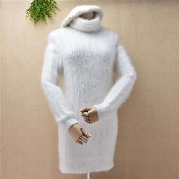 women's sweaters 2021 white turtleneck knitted hair sweater medium long style long-sleeved pullover slim small size ladies bottom, White;black
women's sweaters 2021 white turtleneck knitted hair sweater medium long style long-sleeved pullover slim small size ladies bottom, White;black
