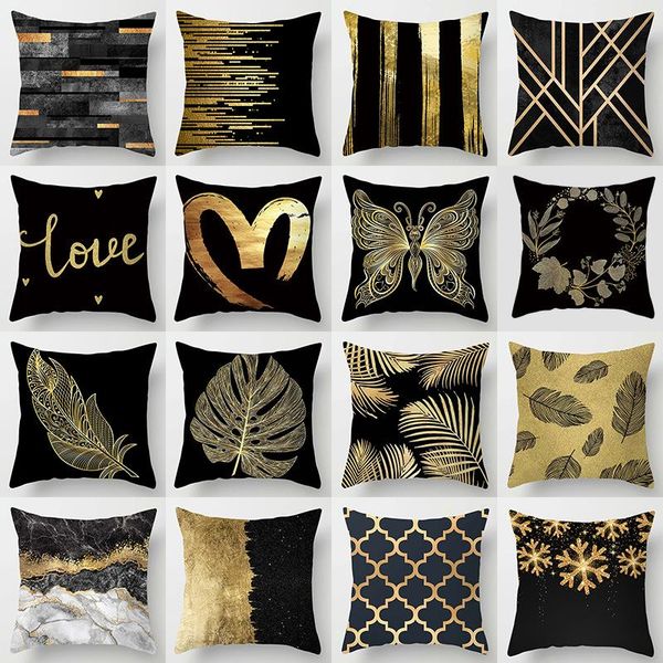 cushion/decorative pillow the peach-skinned black gold print pillowcase home decoration bedside cushion set car back cover manufacturer cust
cushion/decorative pillow the peach-skinned black gold print pillowcase home decoration bedside cushion set car back cover manufacturer cust