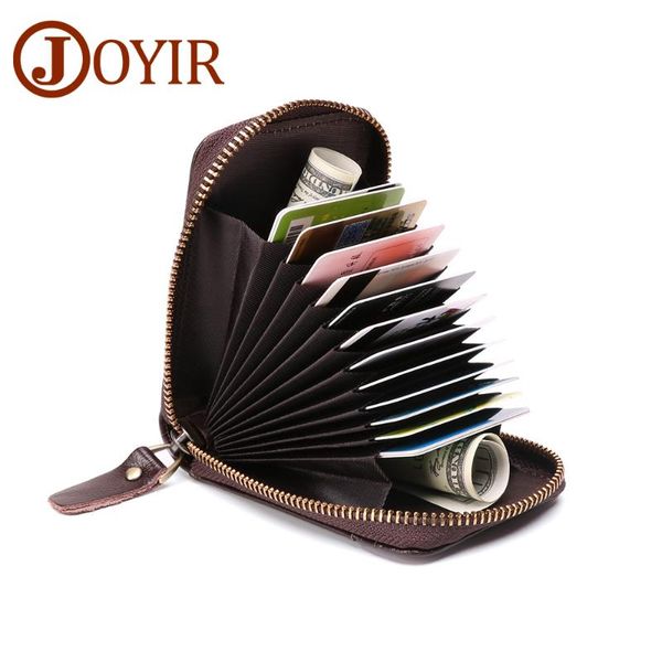card holders joyir vintage genuine leather cowhide rfid holder women men wallet for business 14 position, Brown;gray
card holders joyir vintage genuine leather cowhide rfid holder women men wallet for business 14 position, Brown;gray