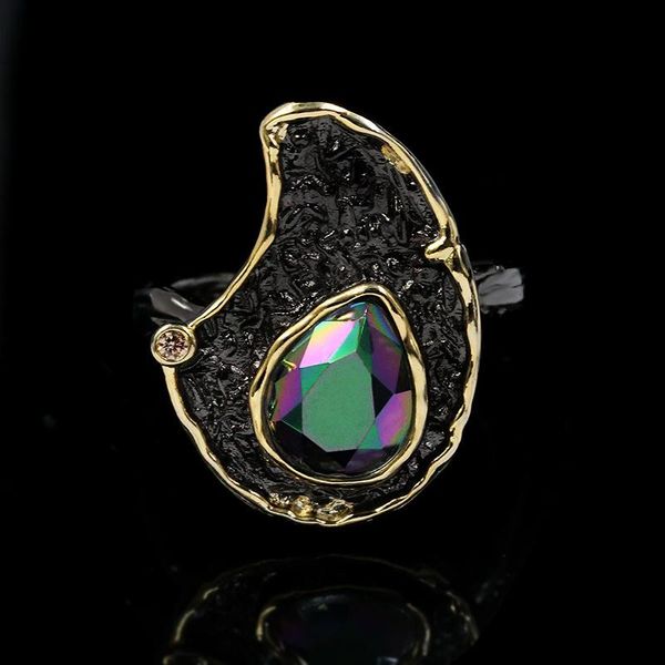 vintage ethnic jewelry exaggerated multicolor crystal 925 sterling silver rings female cocktail party cluster, Golden;silver
vintage ethnic jewelry exaggerated multicolor crystal 925 sterling silver rings female cocktail party cluster, Golden;silver