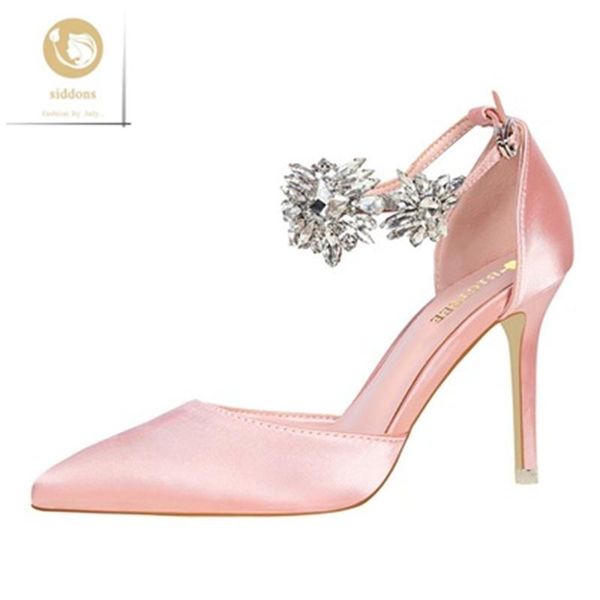 dress shoes high-heeled women's stiletto satin hollow shallow pointed toe rhinestone sandals, Black
dress shoes high-heeled women's stiletto satin hollow shallow pointed toe rhinestone sandals, Black