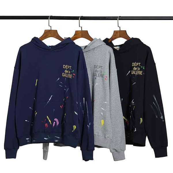 2021fw dept dela galerie hoodies brand clothing splash ink print sweatshirts outerwear casual hooded men women, Black
2021fw dept dela galerie hoodies brand clothing splash ink print sweatshirts outerwear casual hooded men women, Black