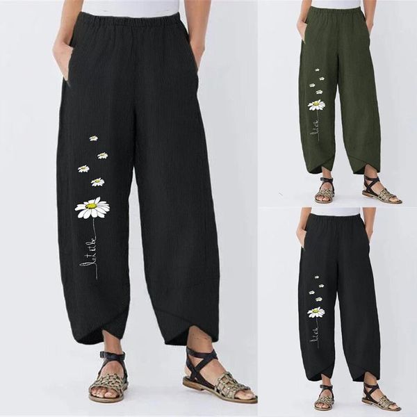 women casual harem pants summer elastic waist wide leg vintage floral printed trousers female loose plus size women's & capris, Black;white
women casual harem pants summer elastic waist wide leg vintage floral printed trousers female loose plus size women's & capris, Black;white
