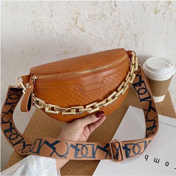 thick chain ladies waist bag one-shoulder diagonal fashion plaid chest beautiful pu leather female handbag totes
thick chain ladies waist bag one-shoulder diagonal fashion plaid chest beautiful pu leather female handbag totes