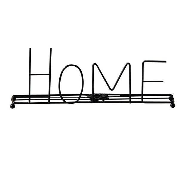 decorative flowers & wreaths 1pc stylish iron design home letter appearance household tabledecor