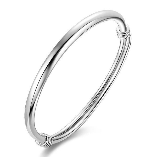charm bracelets classical simple fashion 999 sterling silver adjustable smooth & bangles pulseras for women jewelry, Golden;silver
charm bracelets classical simple fashion 999 sterling silver adjustable smooth & bangles pulseras for women jewelry, Golden;silver