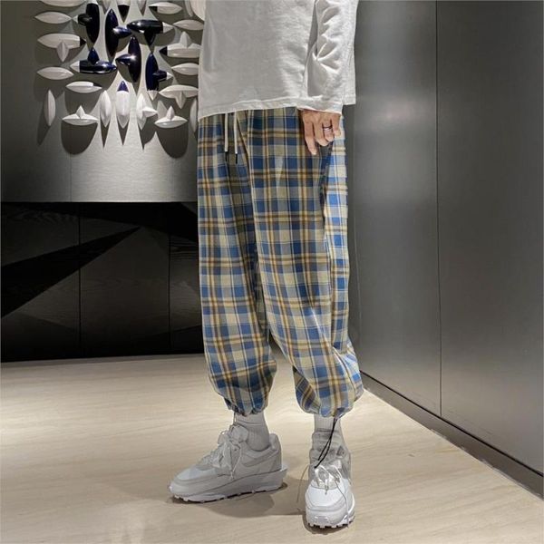 korean men casual pants 2021 mens streetwear lattice harem male cotton checkered trousers plus size m-5xl men's, Black
korean men casual pants 2021 mens streetwear lattice harem male cotton checkered trousers plus size m-5xl men's, Black