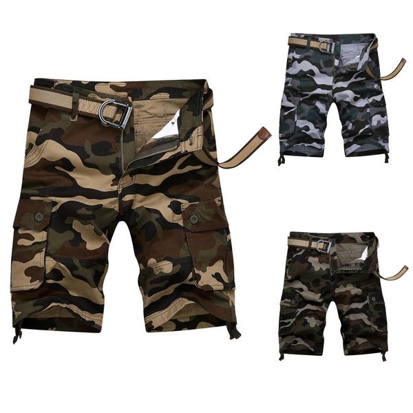 men's shorts summer outdoor camouflage cargo pocket cotton casual pants mid waist loose bib overalls pantalones cortos, White;black
men's shorts summer outdoor camouflage cargo pocket cotton casual pants mid waist loose bib overalls pantalones cortos, White;black