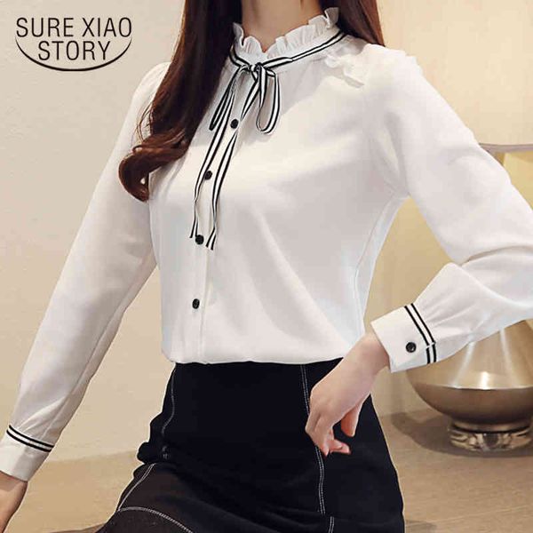 stitching ribbon chiffon female fungus collar women long sleeve spring shirt harajuku 1806 50 210417, White
stitching ribbon chiffon female fungus collar women long sleeve spring shirt harajuku 1806 50 210417, White