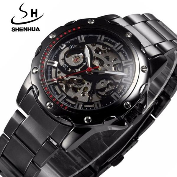fashion steampunk mechanical watches men black skeleton automatic watch relogio masculino wristwatches, Slivery;brown
fashion steampunk mechanical watches men black skeleton automatic watch relogio masculino wristwatches, Slivery;brown