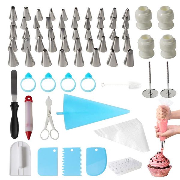 cake cream nozzles kit baking tools set stainless pastry decorating supplies russian torch piping bag 135/145pcs bakeware &
cake cream nozzles kit baking tools set stainless pastry decorating supplies russian torch piping bag 135/145pcs bakeware &