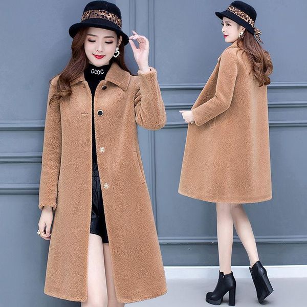 women's fur & faux 2021 autumn winter women genuine wool turn down collar jackets female real sheep shearing coats lady pocket outerwea, Black
women's fur & faux 2021 autumn winter women genuine wool turn down collar jackets female real sheep shearing coats lady pocket outerwea, Black