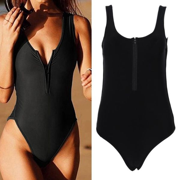 neck zipper one-piece swimsuit high cut swimwear women bikini low maillot two-piece suits
neck zipper one-piece swimsuit high cut swimwear women bikini low maillot two-piece suits