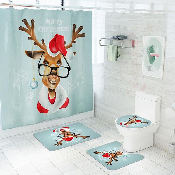 shower curtains christmas funny animal elk cartoon waterproof curtain bathroom toilet decoration non-slip bath mat floor carpet set
shower curtains christmas funny animal elk cartoon waterproof curtain bathroom toilet decoration non-slip bath mat floor carpet set