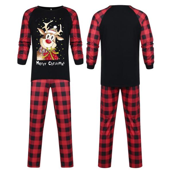 women's two piece pants christmas pajamas for family, family pjs matching sets plaid shirts navidad, White
women's two piece pants christmas pajamas for family, family pjs matching sets plaid shirts navidad, White