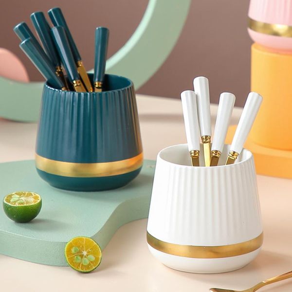 storage bottles & jars ceramic fruit fork cup set creative dessert 304 stainless steel coffee spoon home kitchen european-style sign
storage bottles & jars ceramic fruit fork cup set creative dessert 304 stainless steel coffee spoon home kitchen european-style sign