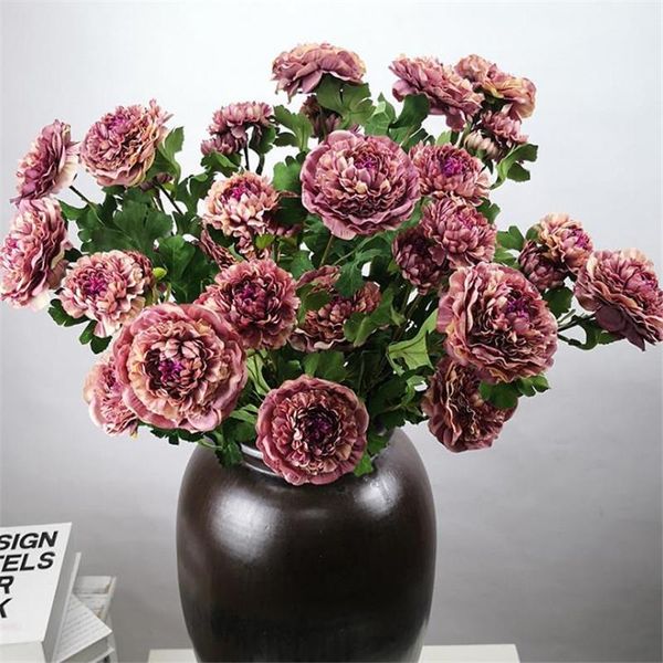decorative flowers & wreaths 10pcs fake long stem buttercup flower (4 heads/piece) 33.46" length simulation peony for wedding home arti
decorative flowers & wreaths 10pcs fake long stem buttercup flower (4 heads/piece) 33.46" length simulation peony for wedding home arti