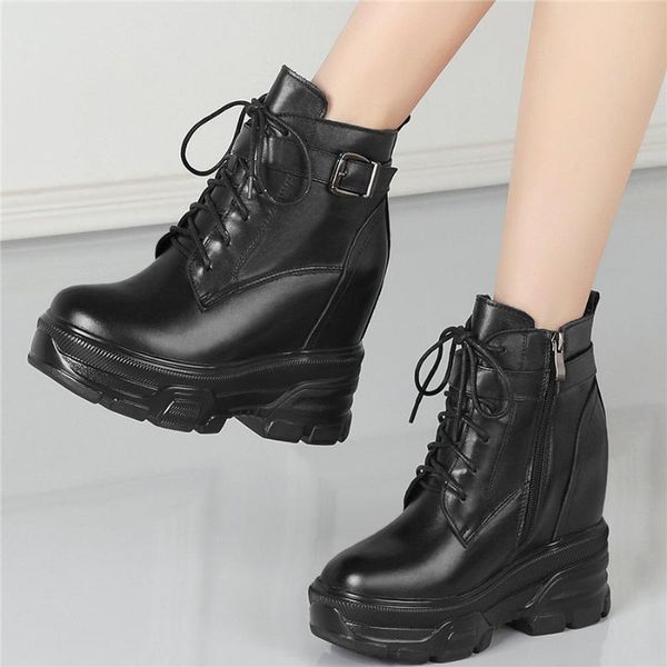 dress shoes fashion sneakers women lace up genuine leather high heel platform pumps female round toe ankle boots casual, Black
dress shoes fashion sneakers women lace up genuine leather high heel platform pumps female round toe ankle boots casual, Black