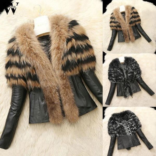 women's wool & blends womail women jacket coat autumn winter warm leather faux motorcycle female streetwear overcoat, Black
women's wool & blends womail women jacket coat autumn winter warm leather faux motorcycle female streetwear overcoat, Black
